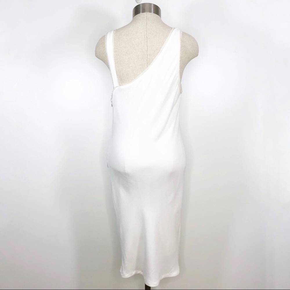 HELMUT LANG Relic Side Twist Crepe Draped Dress - Picture 9 of 12